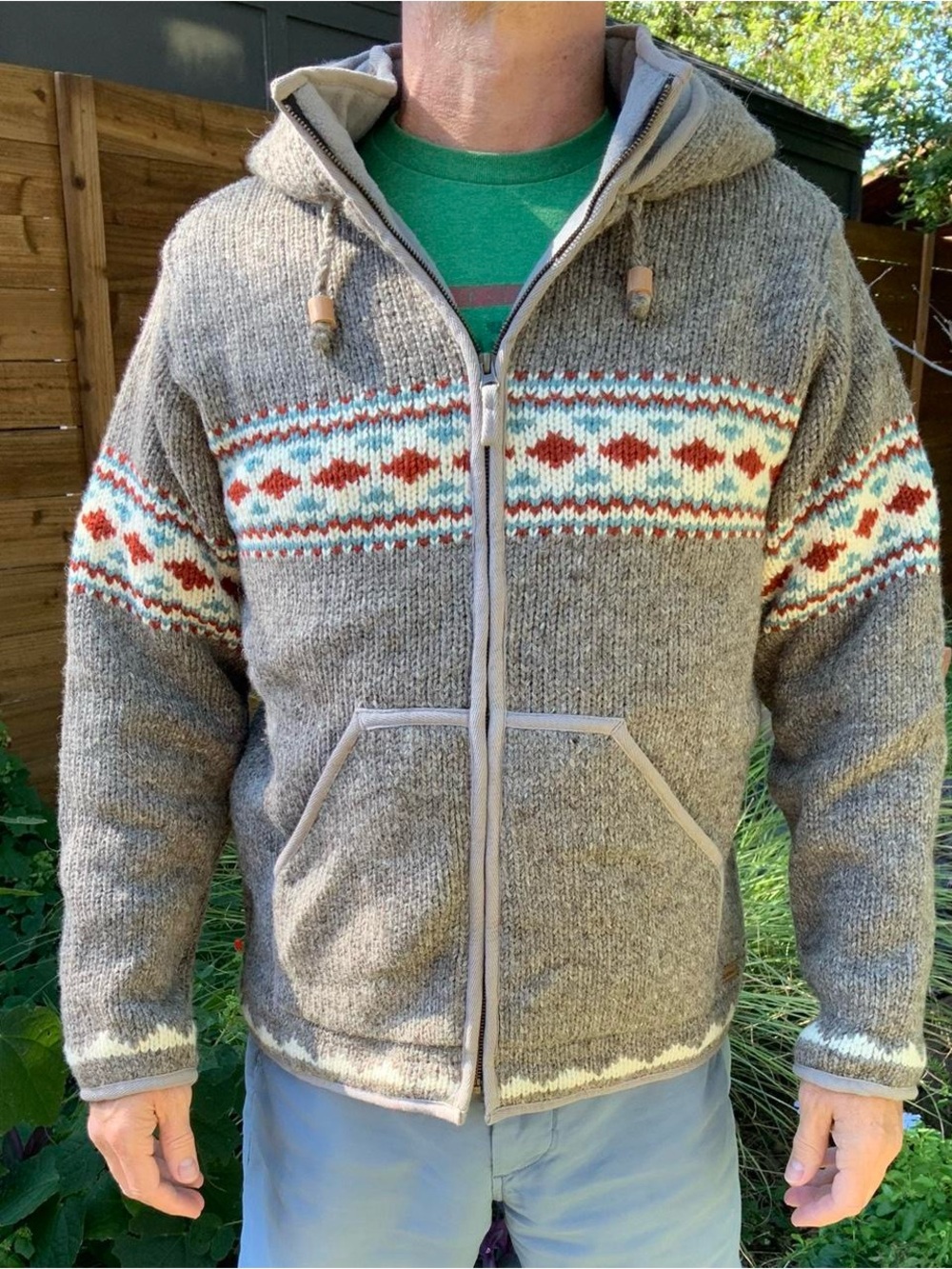 NWT Laundromat Bergen Sweater Coat, made in Nepal of 100% wool, Size M.